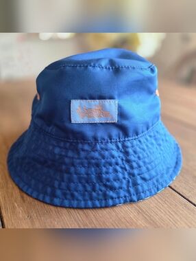 Kids USKINZ Blue Bucket Hat with Logo Patch